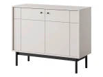 Komoda JINSEI kaszmir 104 cm na czarnym stelażu