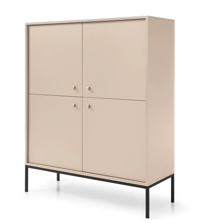 komoda-movo-bezowa-stelaz-czarny-104-cm-bok.webp