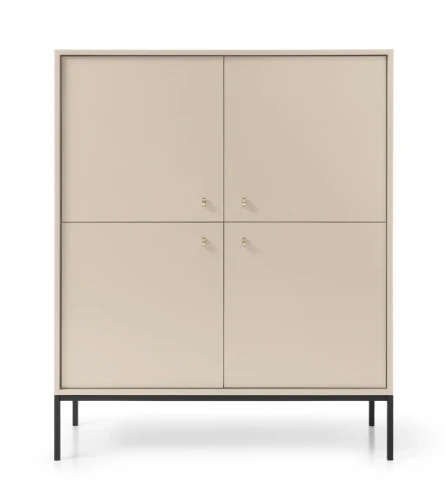 komoda-movo-bezowa-stelaz-czarny-104-cm-front.webp