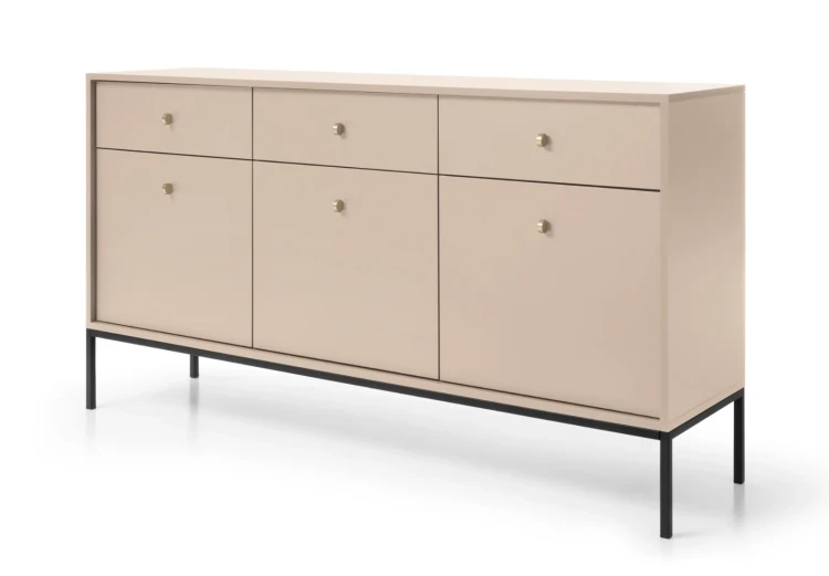 komoda-movo-bezowa-stelaz-czarny-154-cm-bok-2.webp