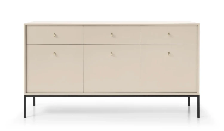 komoda-movo-bezowa-stelaz-czarny-154-cm-front-2.webp
