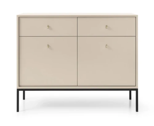 komoda-movo-bezowa-stelaz-czarny-104-cm-front-2.webp