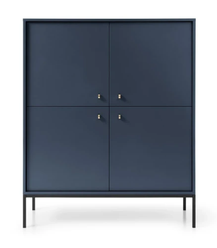 komoda-movo-granatowa-stelaz-czarny-104-cm-front.webp