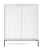 komoda-nilo-bialy-stelaz-czarny-104-cm-front.webp