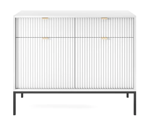 komoda-nilo-bialy-stelaz-czarny-104-cm-front..webp