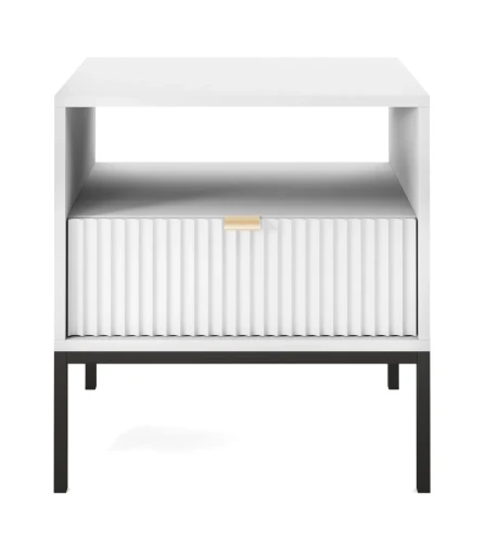 stolik-nocny-nilo-bialy-stelaz-czarny-54-cm-front.webp