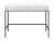 toaletka-nilo-bialy-stelaz-czarny-104-cm-front.webp