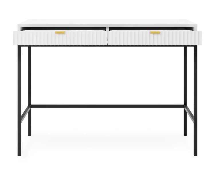 toaletka-nilo-bialy-stelaz-czarny-104-cm-front-otwarta.webp