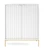 komoda-nilo-bialy-stelaz-zloty-104-cm-front.webp