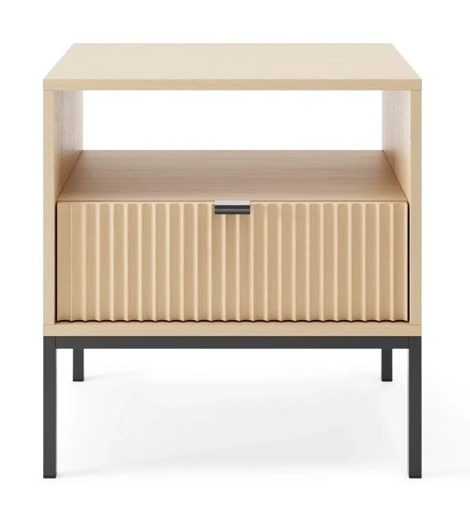 stolik-nocny-nilo-dab-vicenza-stelaz-czarny-54-cm-front.webp