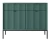 komoda-nilo-zielona-stelaz-czarny-uchwyt-czarny-104-cm-front-2.webp