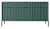 komoda-nilo-zielona-stelaz-czarny-uchwyt-czarny-154-cm-front.webp
