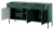 komoda-nilo-zielona-stelaz-czarny-uchwyt-czarny-154-cm-bok-otwarta.webp