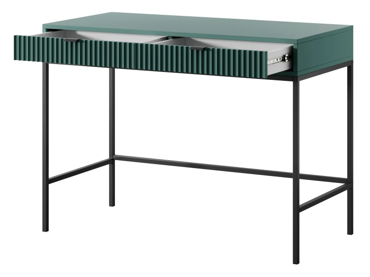 toaletka-nilo-zielona-stelaz-czarny-uchwyt-czarny-104-cm-bok-otwarta.webp