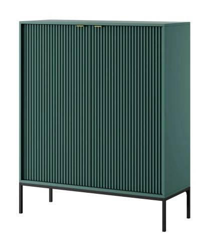 komoda-nilo-zielona-stelaz-czarny-uchwyt-zloty-104-cm-bok.webp