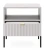 stolik-nocny-nilo-szary-stelaz-czarny-54-cm-front-otwarty.webp