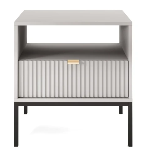 stolik-nocny-nilo-szary-stelaz-czarny-54-cm-front.webp