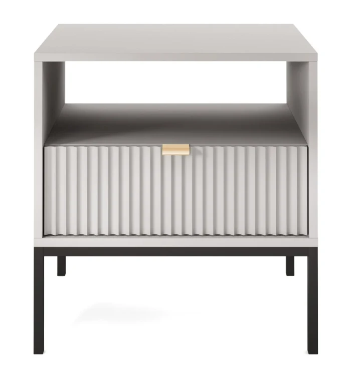 stolik-nocny-nilo-szary-stelaz-czarny-54-cm-front.webp