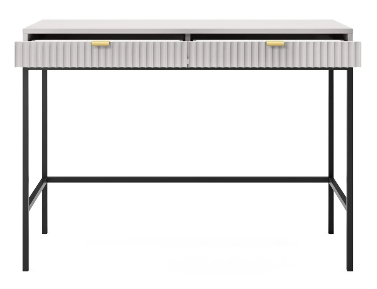 toaletka-nilo-szara-stelaz-czarny-104-cm-front-otwarta.webp