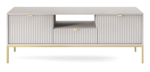 szafka-rtv-nilo-szara-stelaz-zloty-154-cm-front.webp
