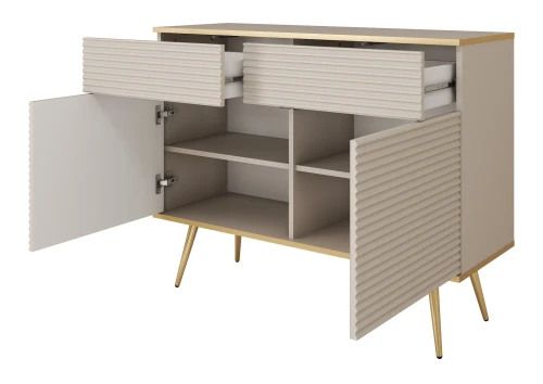 komoda-orvo-mdf-bezowa-stelaz-zloty-107-cm-bok-otwarta.webp