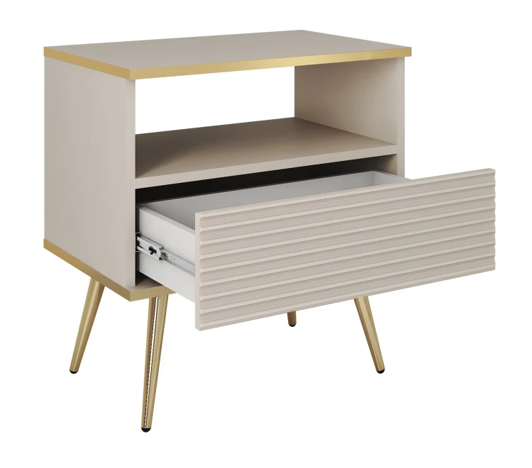 stolik-nocny-orvo-mdf-bezowy-stelaz-zloty-54-cm-bok-otwarty.webp