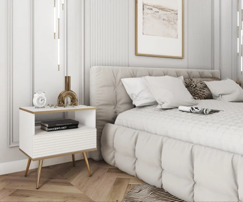 stolik-nocny-orvo-mdf-bialy-54cm-stelaz-zloty-aranzacja.webp