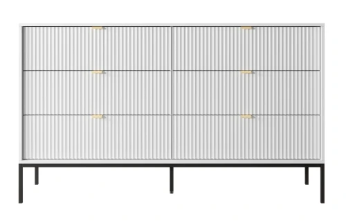 komoda-nilo-bialy-stelaz-czarny-154-cm-front-2.webp