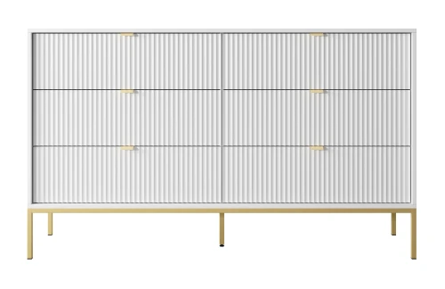 komoda-nilo-bialy-stelaz-zloty-154-cm-front-2.webp
