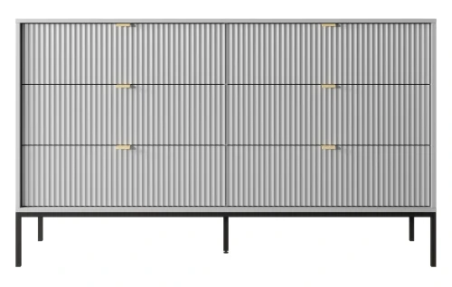 komoda-nilo-szara-stelaz-czarny-154-cm-front-2.webp