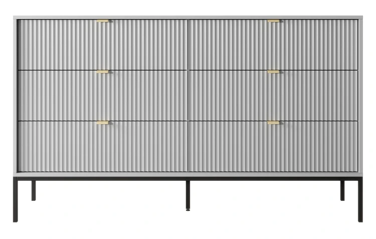 komoda-nilo-szara-stelaz-czarny-154-cm-front-2.webp