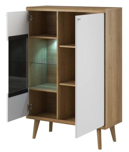 witryna-pivano-dab-riviera-bialy-90-cm-bok-otwarta.webp