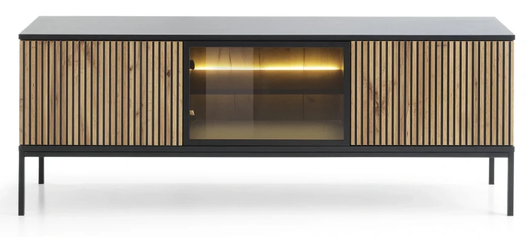 szafka-rtv-savaro-dab-wotan-czarny-154-cm-front.webp