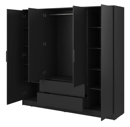 szafa-kavio-czarna-206-cm-bok-otwarta.webp