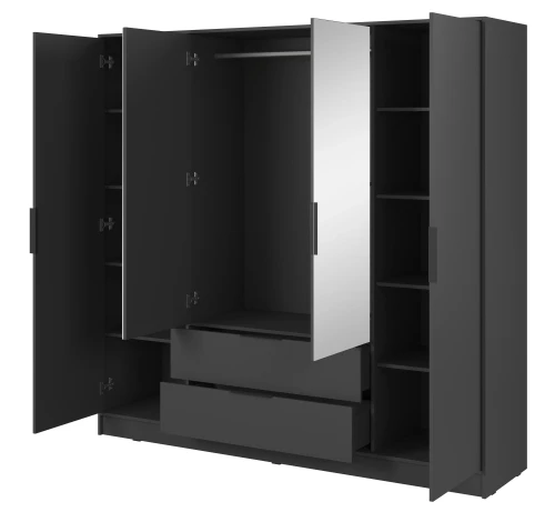 szafa-lustro-kavio-grafit-206-cm-bok-otwarta.webp