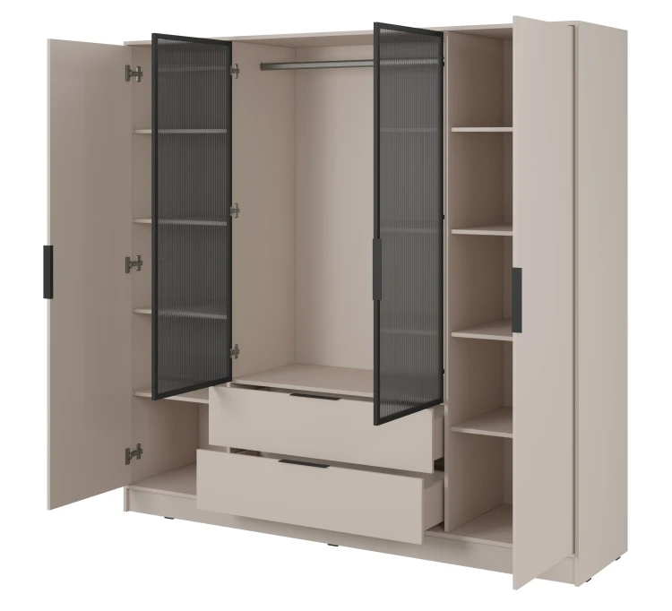 szafa-srodkowe-szklo-ryflowane-drazek-kavio-kaszmir-206-cm-bok-otwarta.webp