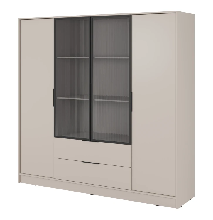 szafa-srodkowe-szklo-ryflowane-polki-kavio-kaszmir-206-cm-bok.webp