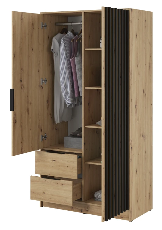 szafa-nuvia-dab-artisan-czarny-105-cm-bok-otwarty.webp