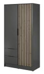 Szafa Nuvia Grafit 105 cm 2 Drzwi 2 Szuflady 