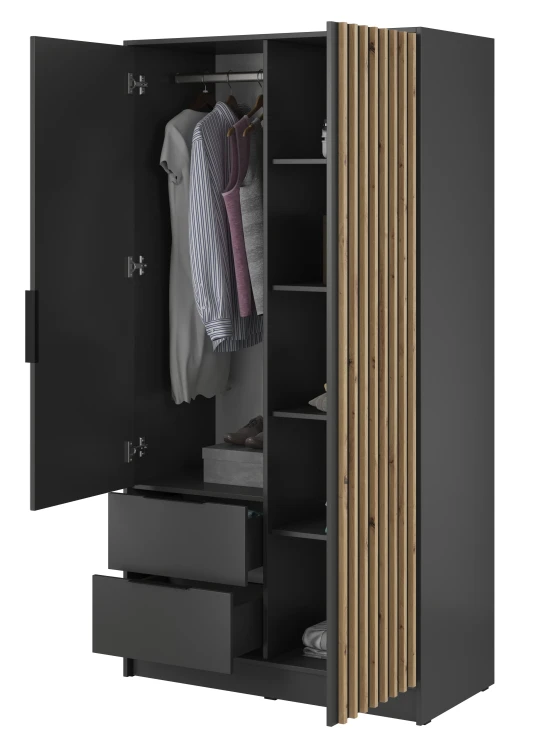szafa-lustro-nuvia-grafit-dab-artisan-105-cm-bok-otwarty.webp