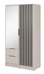 Szafa Nuvia Kaszmir 105 cm 2 Drzwi Lustro 2 Szuflady