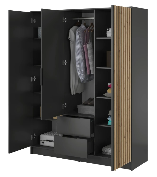 szafa-lustro-nuvia-grafit-dab-artisan-155-cm-bok-otwarta.webp