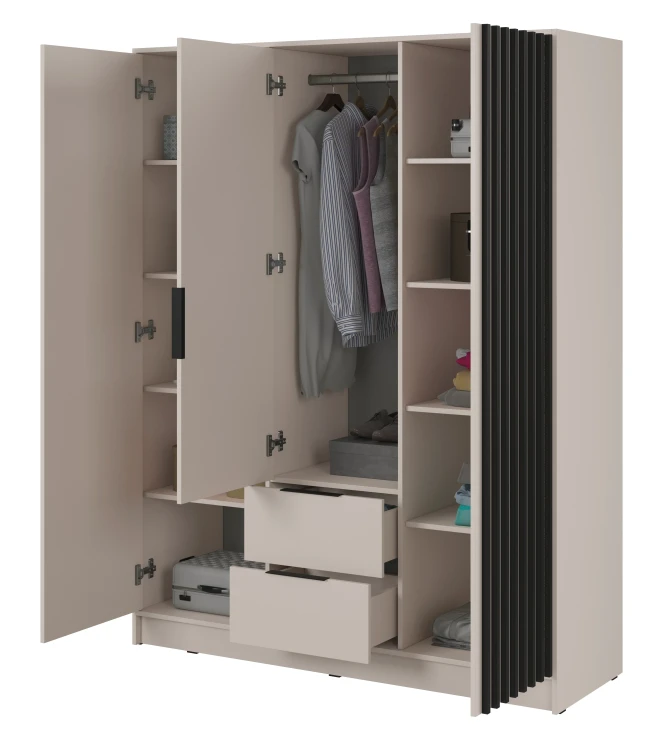 szafa-nuvia-kaszmir-czarny-155-cm-bok-otwarta.webp