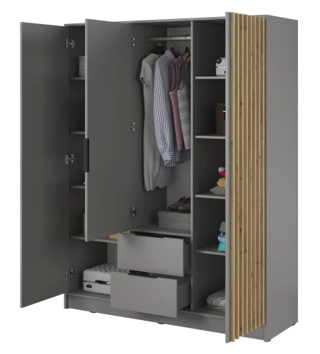 szafa-lustro-nuvia-szary-dab-artisan-155-cm-bok-otwarta.webp