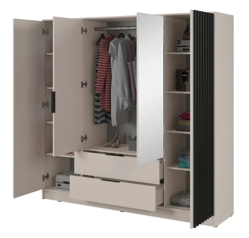 szafa-lustro-nuvia-kaszmir-czarny-206-cm-bok-otwarta.webp