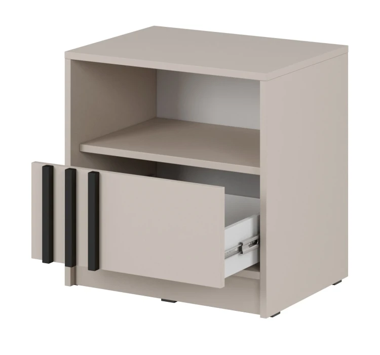 stolik-nocny-nuvia-szary-czarny-51-cm-bok-otwarty.webp