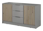 Komoda Nuvia Szara 155 cm z Szufladami