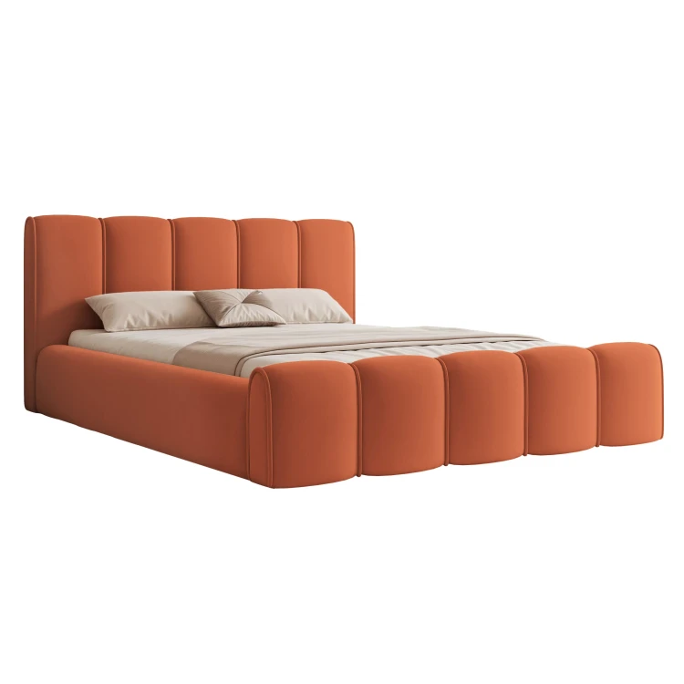 lozko-tapicerowane-livaro-dreamvelvet-202-42-pomaranczowe-front.webp