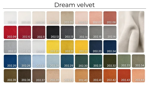 Paleta tkaninia DREAM VELVET.webp