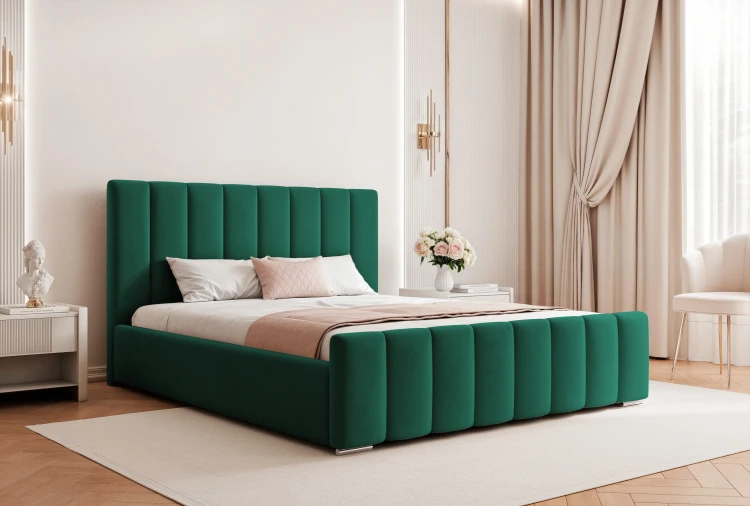 lozko-tapicerowane-mavis-magic-velvet-2225-zielone-aranzacja.webp